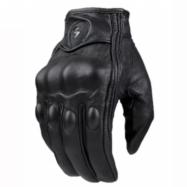 Guantes Para Moto De Cuero Icon Touch Especial Mujer - Imagen 3