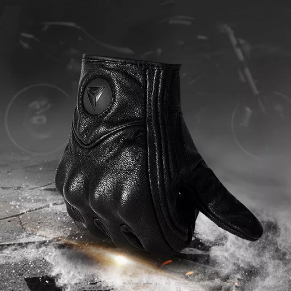 Guantes Para Moto De Cuero Icon Touch Especial Mujer - Imagen 2