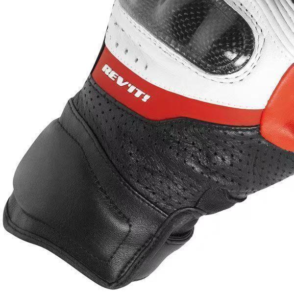 Motos y Detailing Guantes de cuero de cabra Revit Chevron Rojo + Balacalva térmica - Imagen 10