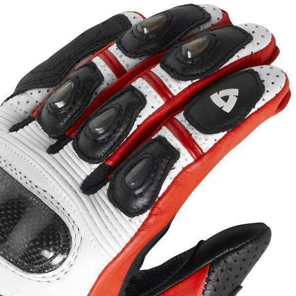 Motos y Detailing Guantes de cuero de cabra Revit Chevron Rojo + Balacalva térmica - Imagen 11