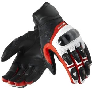 Guantes de cuero de cabra Revit Chevron modelo rojo